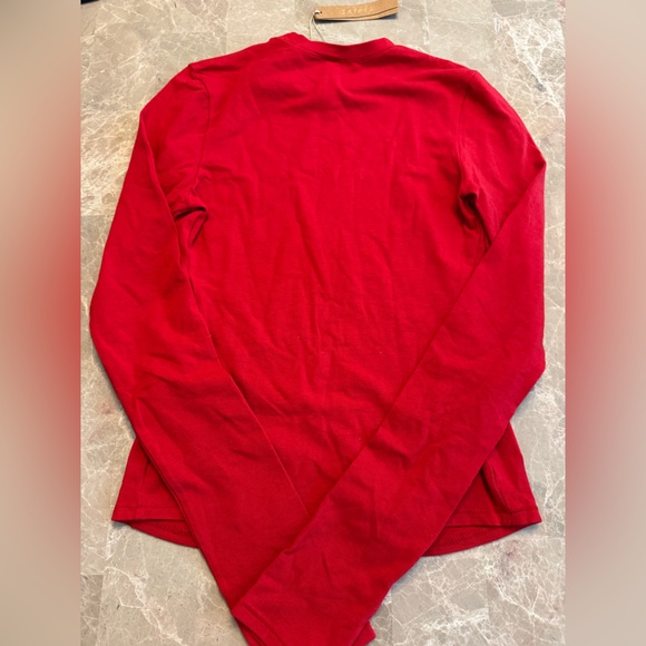 SKIMS COTTON JERSEY LONG SLEEVE T-SHIRT - Picture 8 of 10